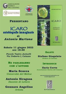 Presentazione libro "ICARO autobiografie immaginarie" locandina martone4