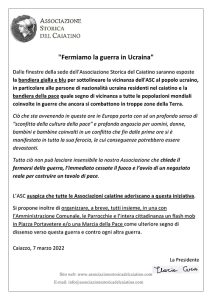 "Fermiamo la guerra in Ucraina" ucraina 1